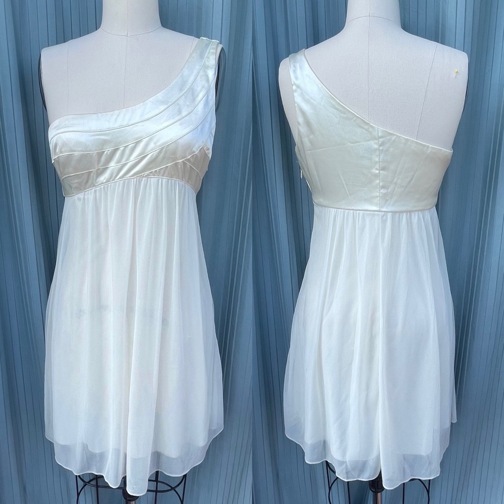 Vintage Trixxi Satin One Shoulder Dress
